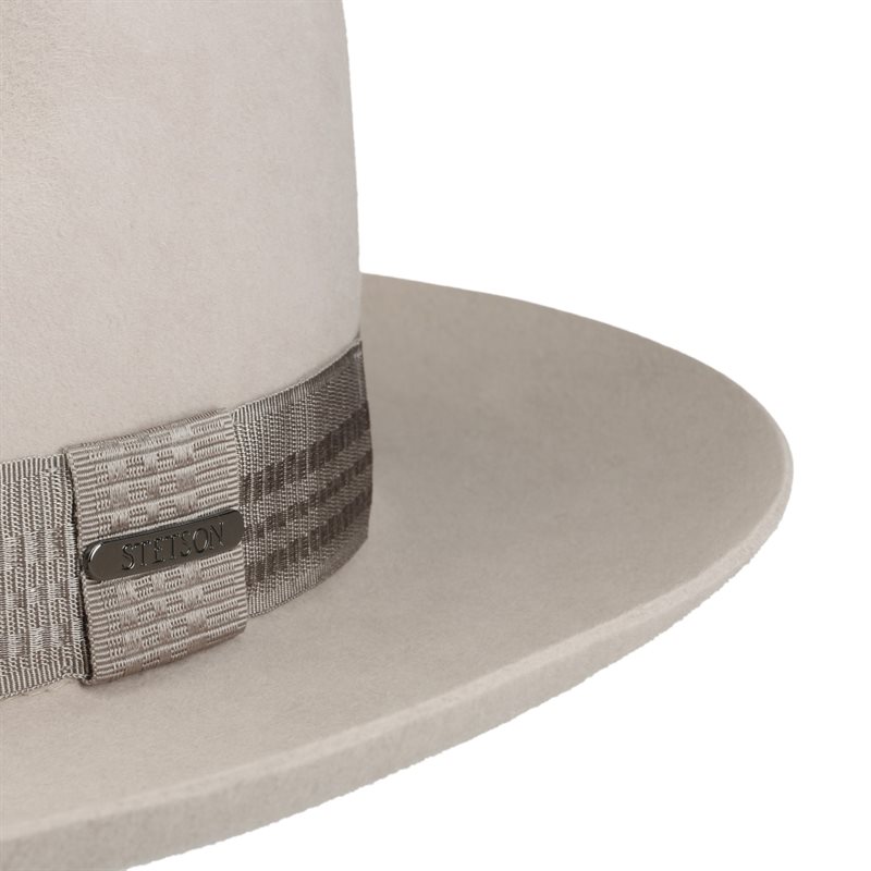 Stetson - Brascott Fedora Fur Felt Hat - Oatmeal