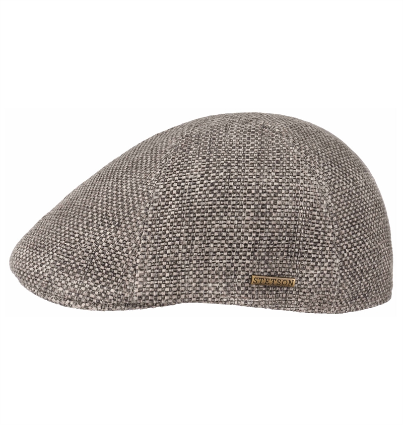 stetson texas toyo flat cap grey
