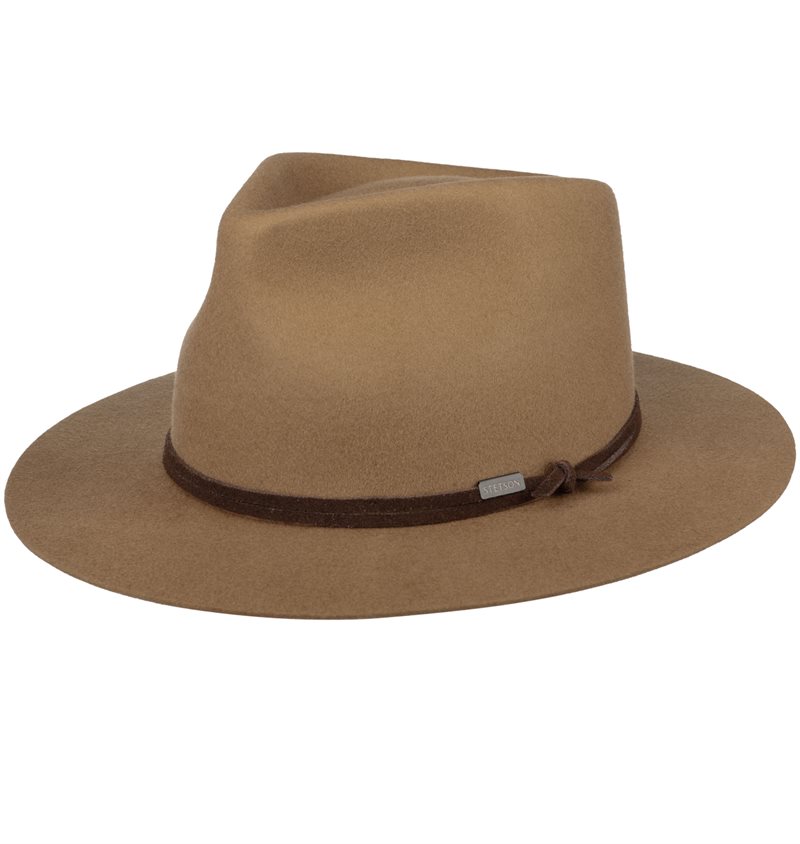 Stetson Woolfelt Western Fedora Beige