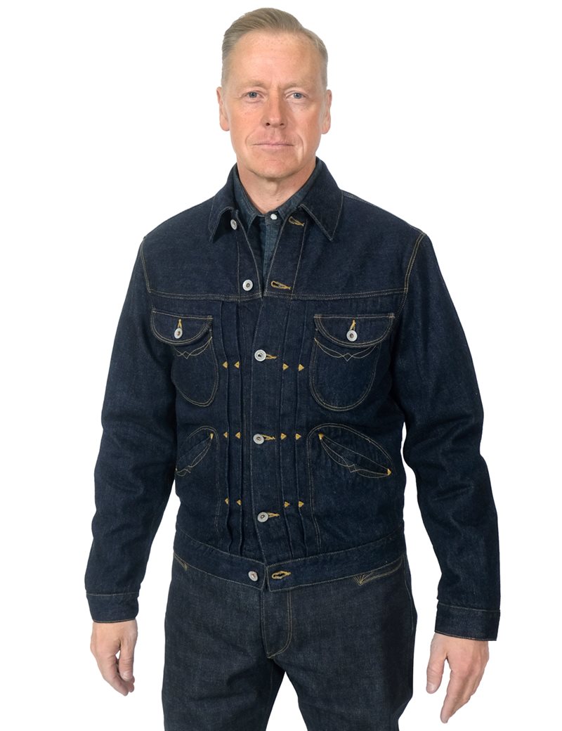 Stevenson Overall Co. - Stockman Flannel Lined Cowboy Denim Jacket - I