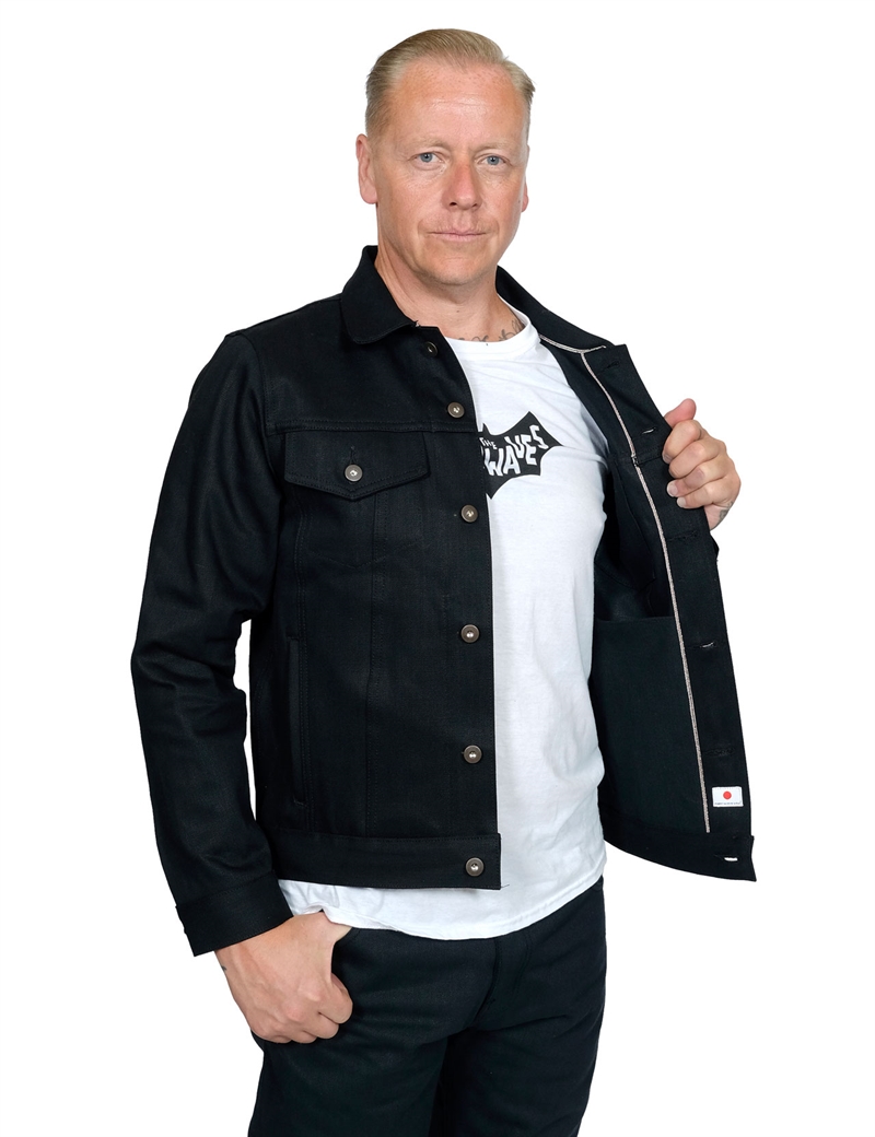 tellason black denim jacket