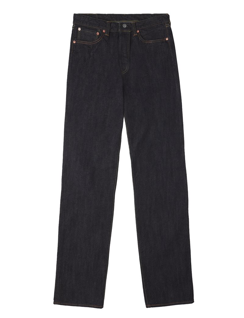The Flat Head - FN-D111 Wide Straight Rinsed Jeans LT Zimbabwe Cotton