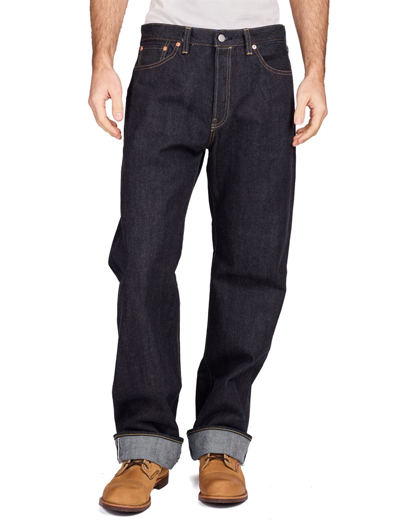 The Flat Head - FN-D111 Wide Straight Rinsed Jeans LT Zimbabwe Cotton