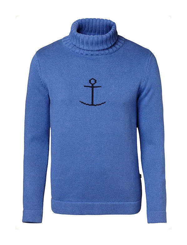 Jumperfabriken Haddock Anchor Pullover Blue