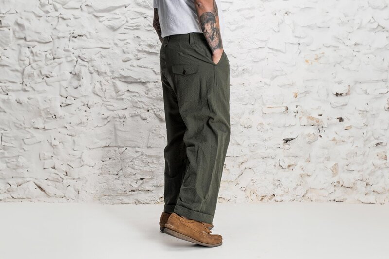 Fleurs de Bagne Le Pantalon Nervi Seersucker