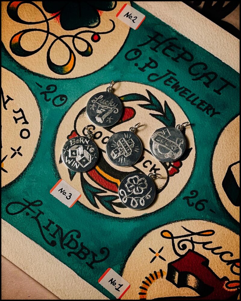 O.P Jewellery x Sickboys Tattoo Pendent