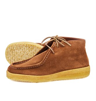 ASTORFLEX - RAMPIFLEX ROUGHOUT LEATHER MOCCASIN SHOE - BRICK