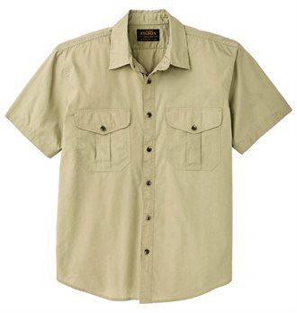 FILSON - FEATHER CLOTH SHORT SLEEVED SHIRT - LAKE BED