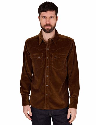 FREENOTE CLOTH - CALICO WESTERN SHIRT - GOLD CORDUROY