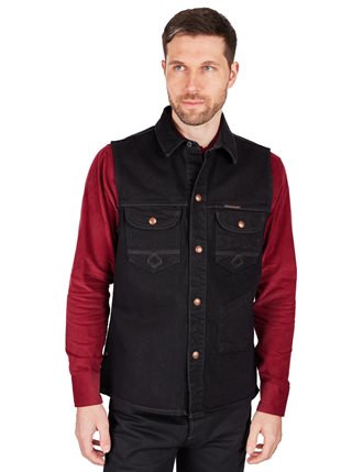 INDIGOFERA - BLAZE VEST - GUNPOWDER RINSED