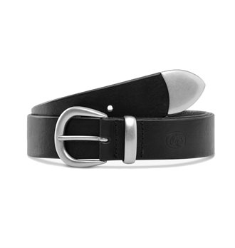 KNICKERBOCKER - WESTERN LEATHER BRIDLE BELT - BLACK