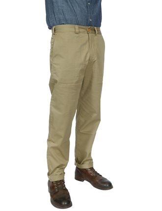 Bronson Vintage Workwear Pants 10oz High Rise Straight Trousers For Men UNWASH 