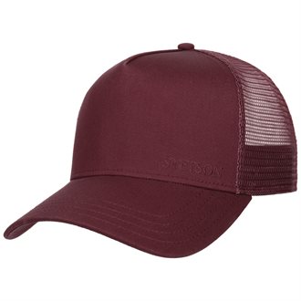 STETSON - CLASSIC COTTON TRUCKER CAP - MAROON