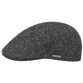 STETSON - TEXAS CLASSIC WOOL FLAT CAP - ANTHRACITE