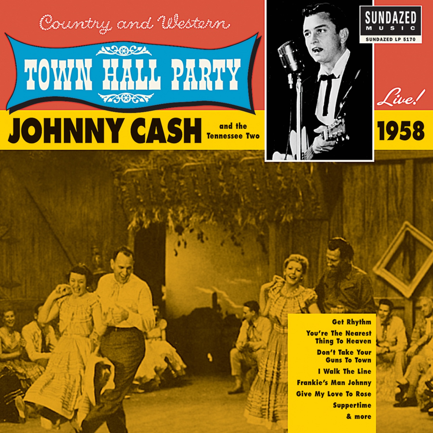 Johnny Cash - Johnny Cash Live At Town Hall Party 1958 - LP