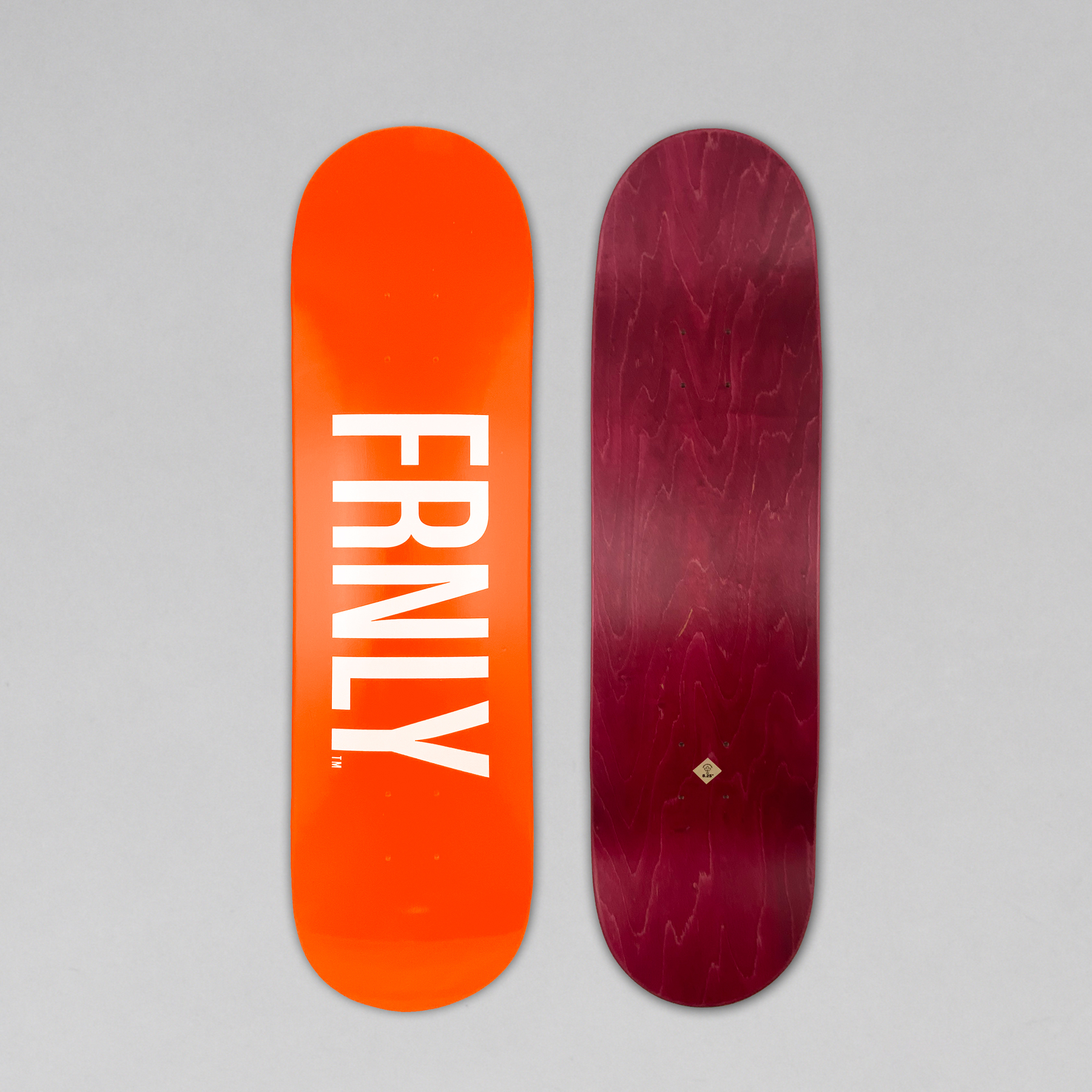 FRNLY - Orange Logo Skateboard Deck - 8.5´