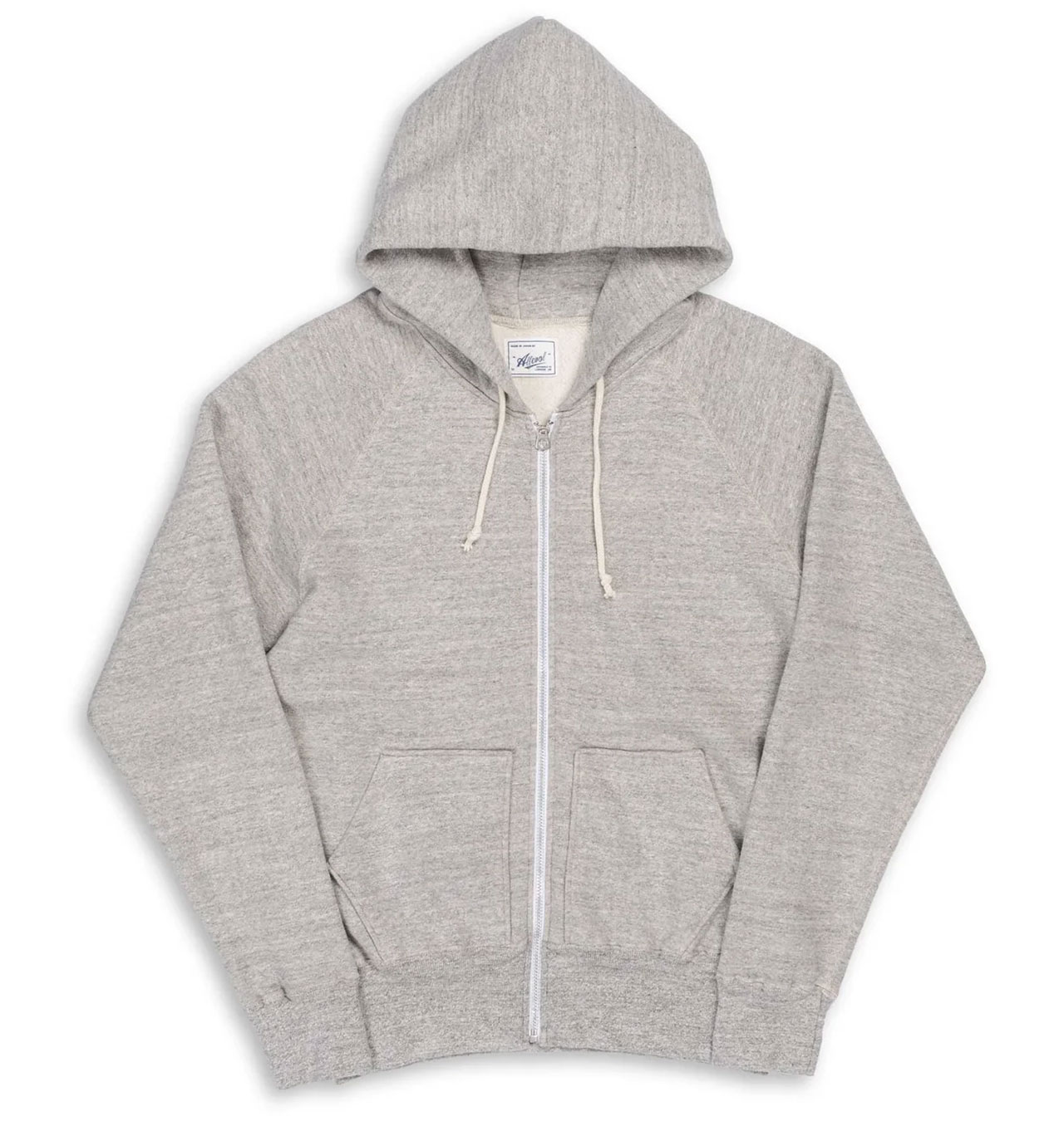 Allevol - Easy Full Zip Hoodie - Light Grey