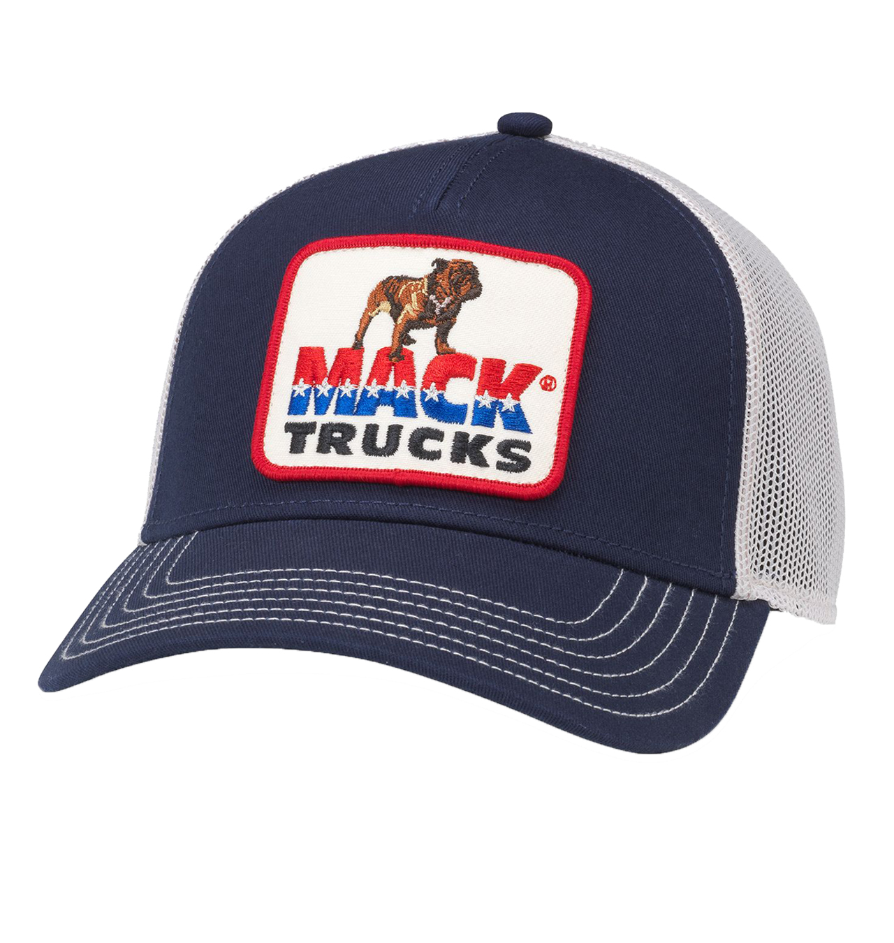 American Needle - Twill Valin Patch Mack Truck - Ivory-Navy