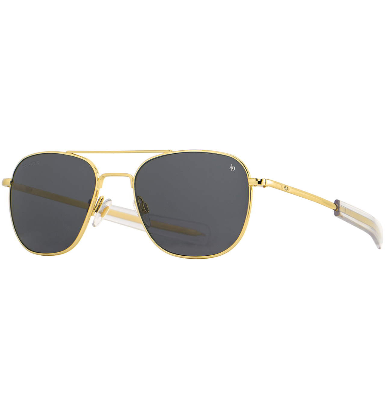 American Optical - Original Pilot Sunglasses Gold Frame - Polarized Grey Glass