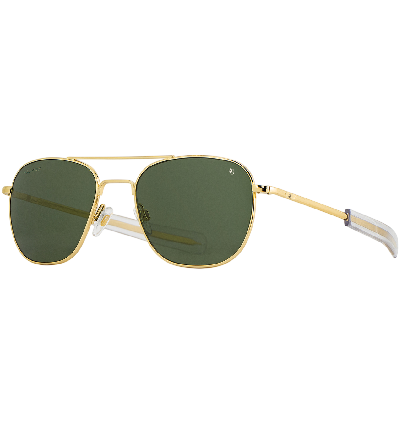 American-Optical---Original-Pilot-Sunglasses---Gold-Frame-Polarized-Green-Glass-1