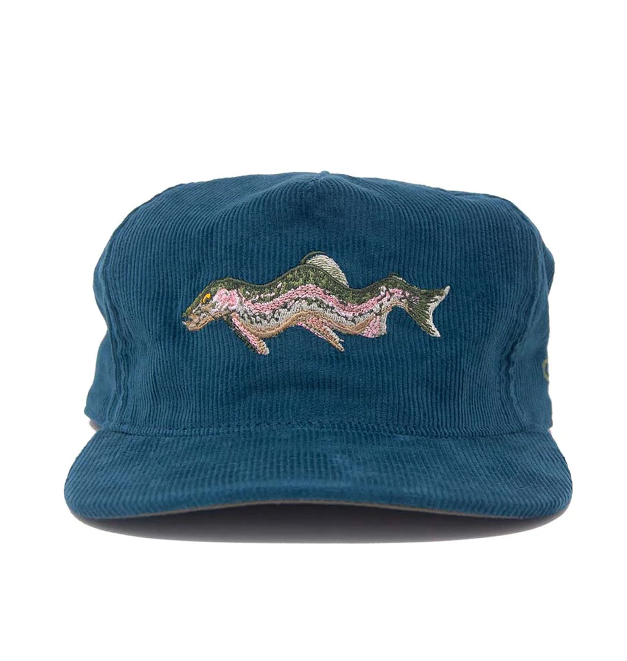 The Ampal Creative - Trippy Trout Cord Strapback Cap - Blue