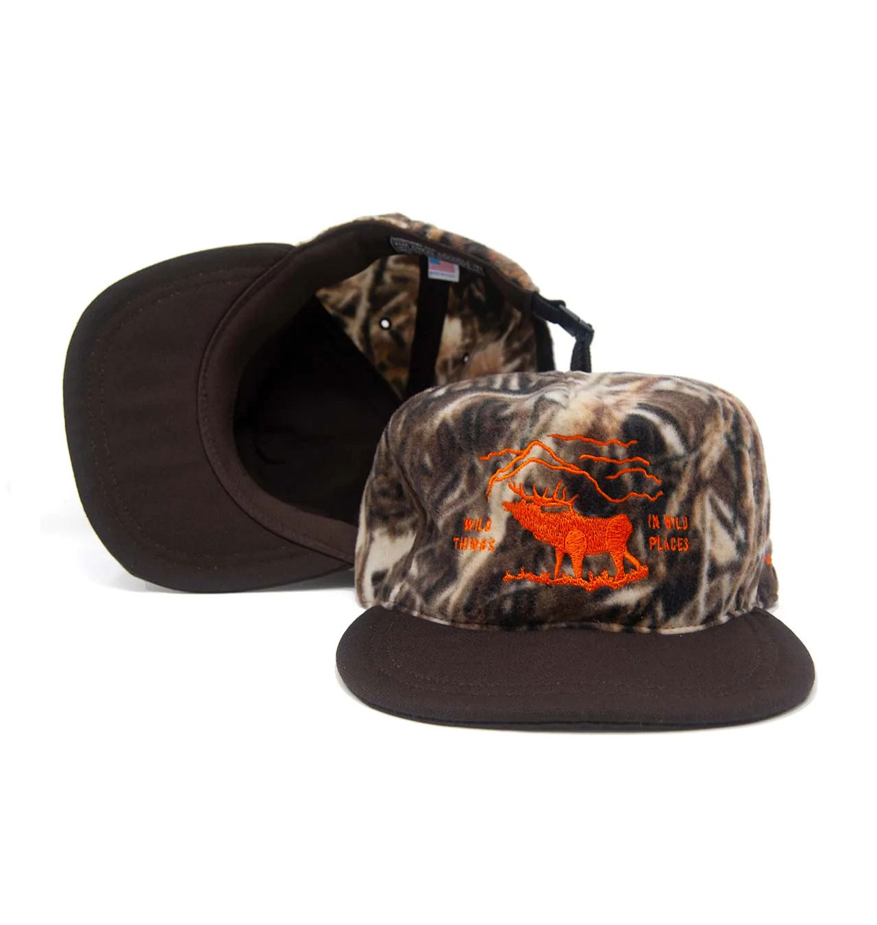 The Ampal Creative - Wild Places Fleece Strapback Cap - Marsh Camo