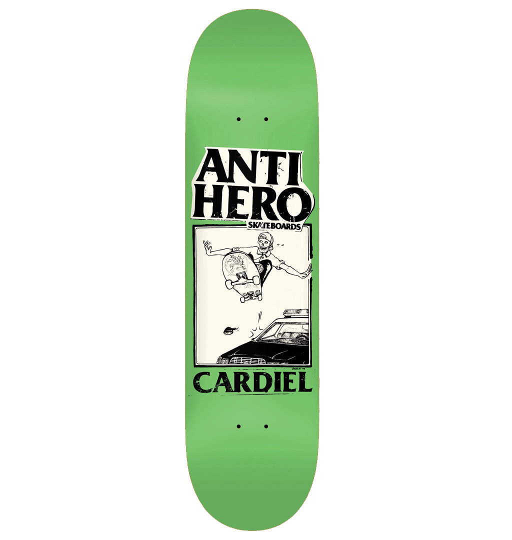 Alert nauwelijks verkwistend Antihero - Cardiel Skull Skateboard Deck 8.125´