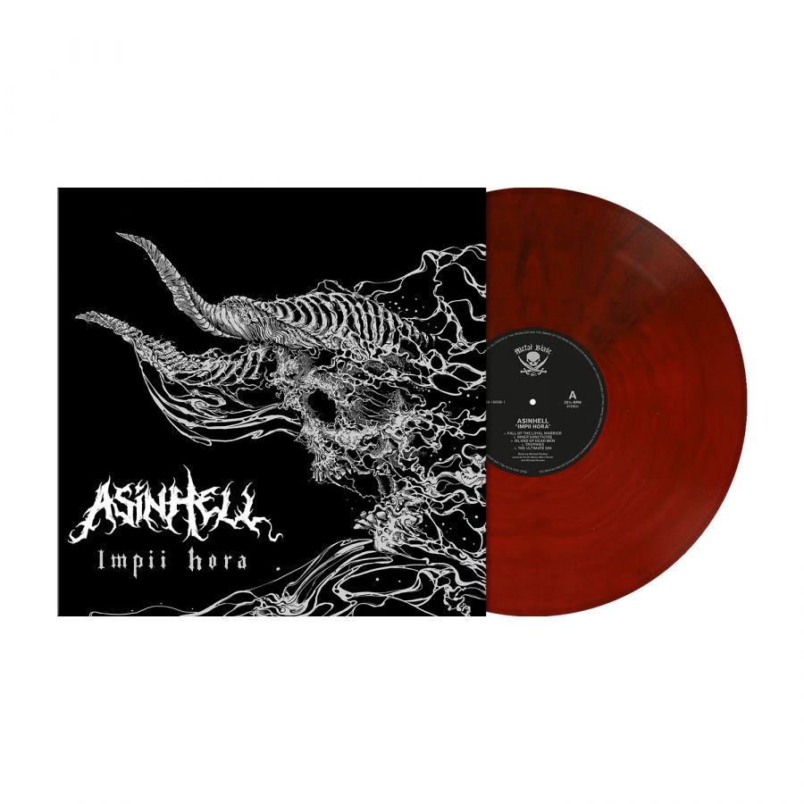 Asinhell---Impii-Hora-Crimson-Red-Marbled-Vinyl---LP