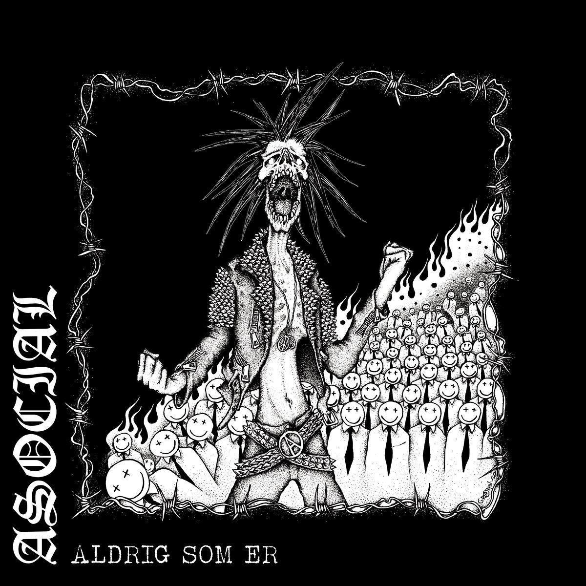 Asocial - Aldrig Som Er (White Black Marbled) - 12´