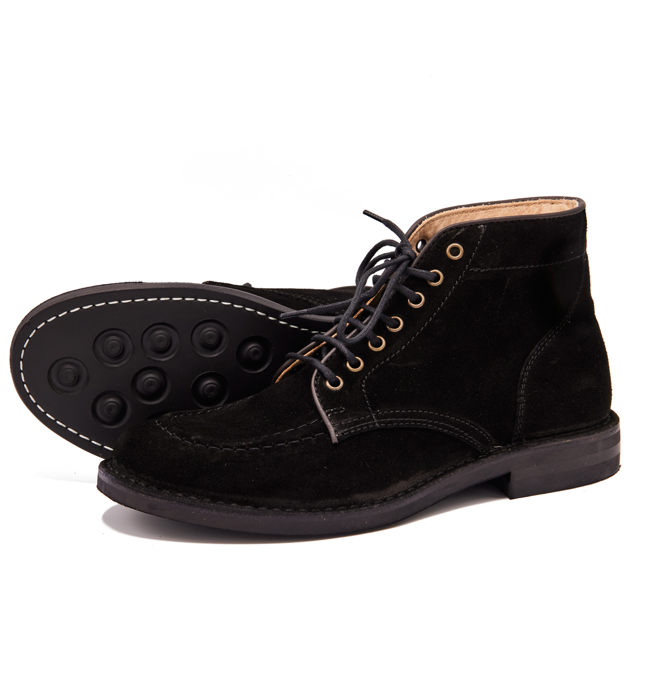 Astorflex - Nuvoflex Rubber Sole Moccasin Boot - Black