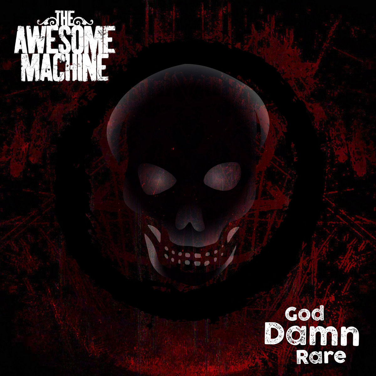 Awesome Machine, The - God Damn Rare (Red/Black Mockup) - LP