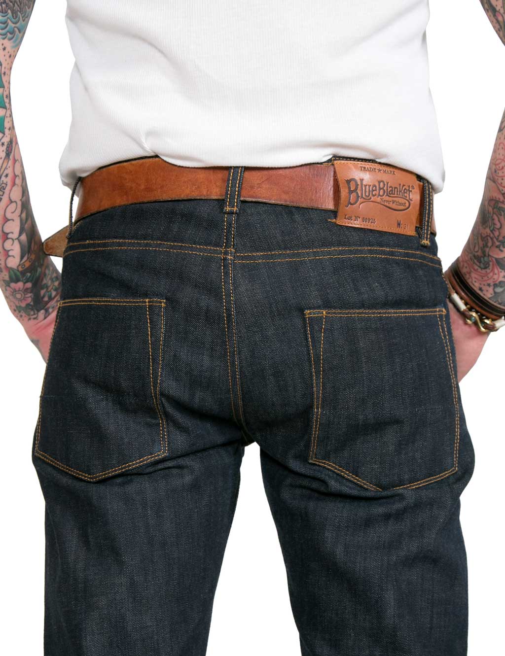 Blue Blanket P01 Regular Raw Selvage Jeans 14oz