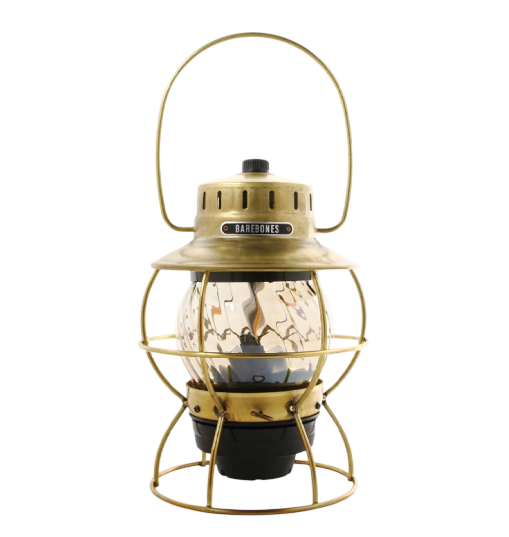 Barebones - Railroad Lantern - Industrial Brass