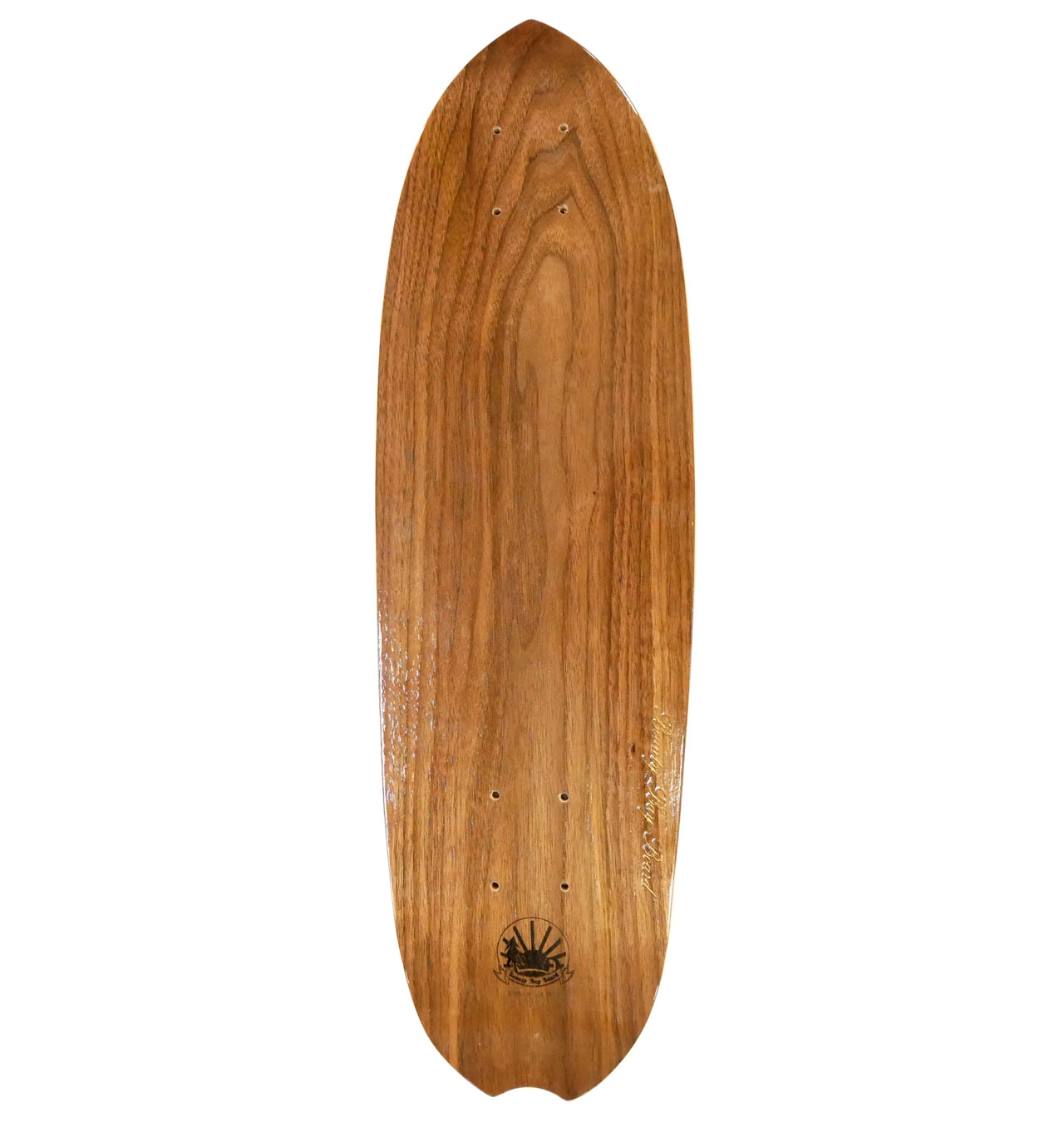 Beauty Bay Board - Complete Cruiser (Black Trucks) Walnut