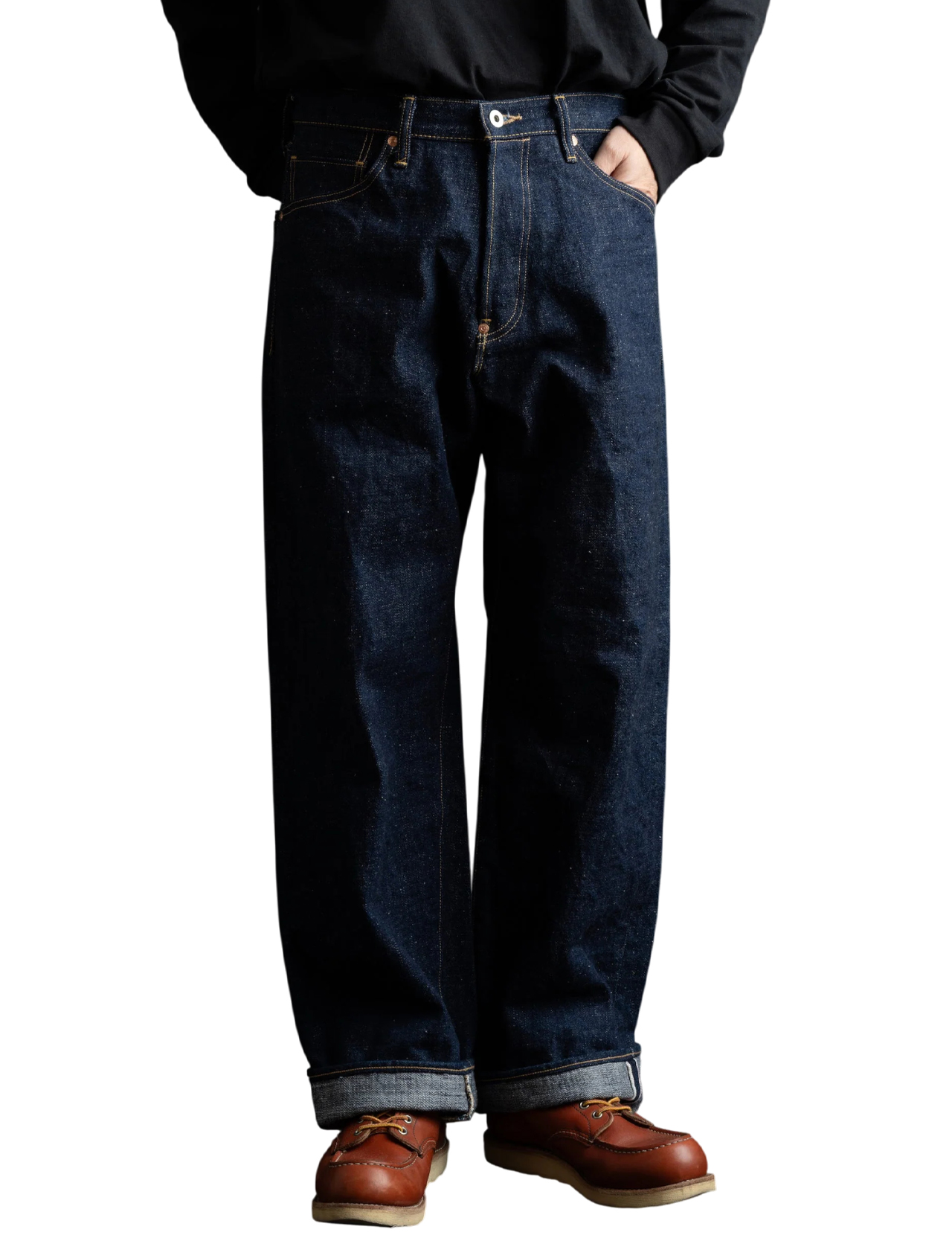 Big-John---M1012RC-Green-Label-Wild-Duck-Jeans---16-oz---1