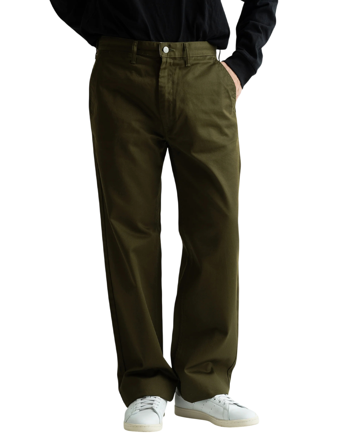 Big John - M803E Classic Chino Pants - Army Green