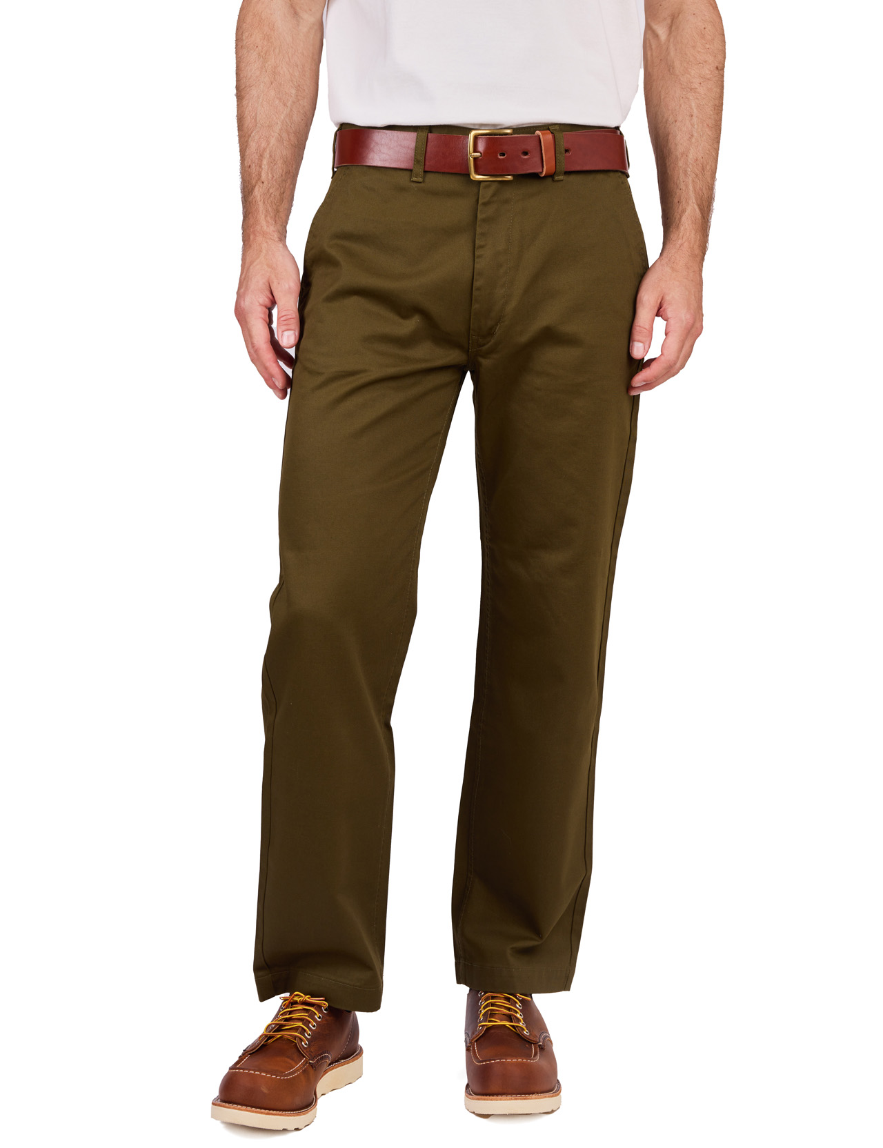 Big John - M803E Classic Chino Pants - Army Green