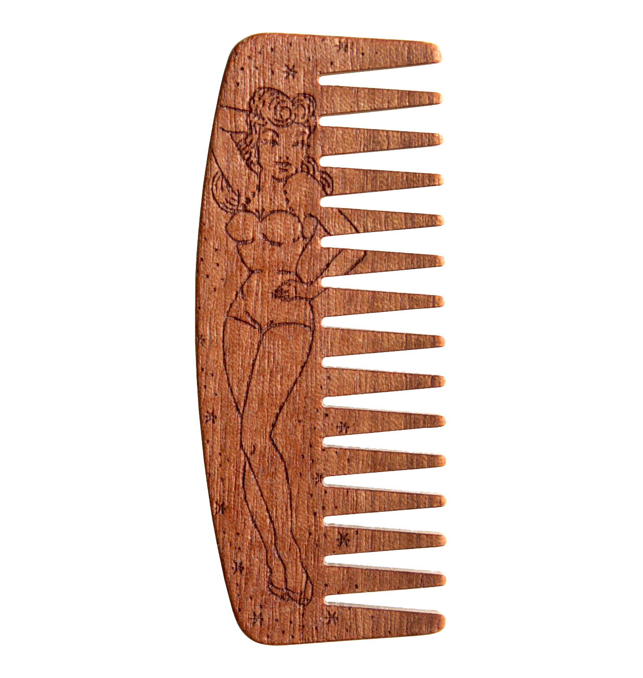 Big Red - No 9 Pin Up Girl Special Edition Beard Comb
