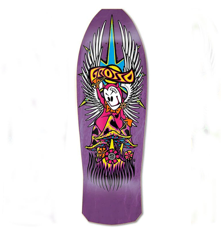 Black Label - Grosso Forever 1989 Reissue Skateboard Deck (Purple Stain) - 10.25