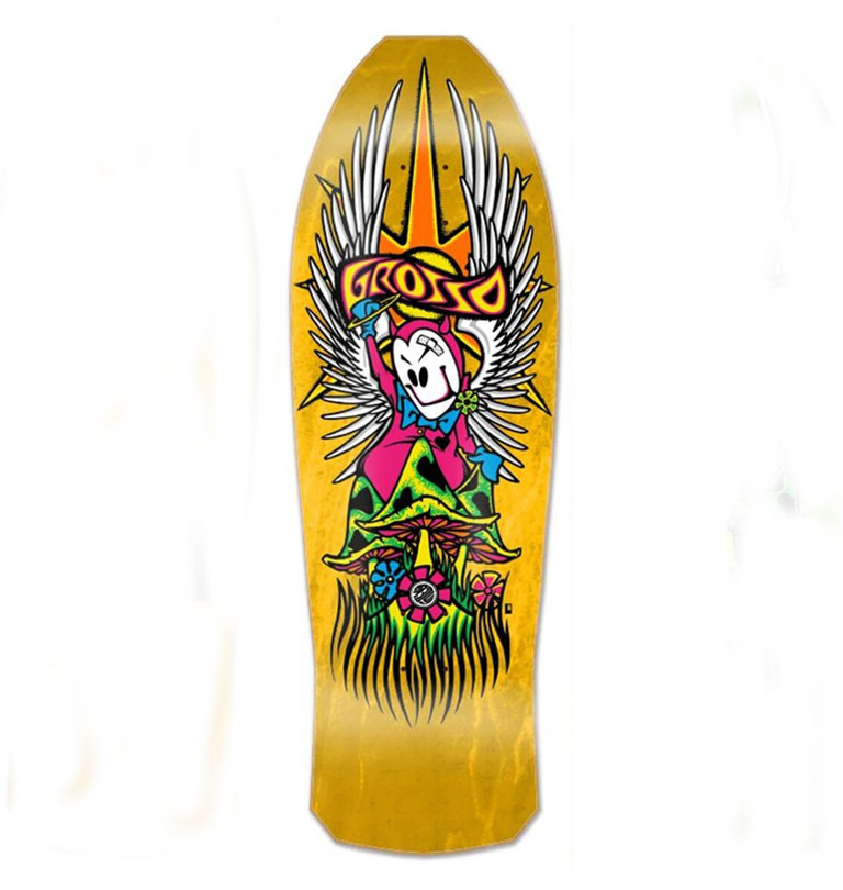 Black Label - Grosso Forever 1989 Reissue Skateboard Deck (Yellow Stain) - 10.25