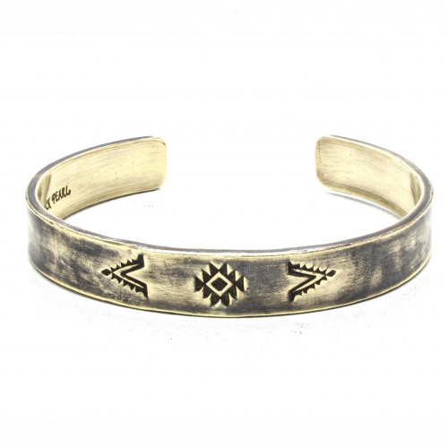 Black Pearl Creations - Native Style Brass Cuff
