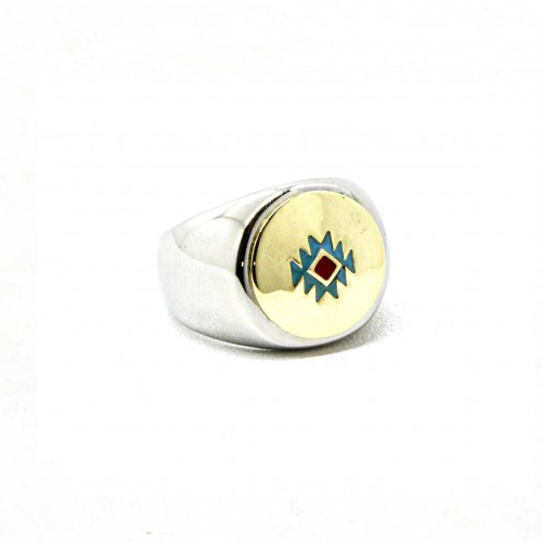 Black Pearl Creations - Southwestern Round Ring