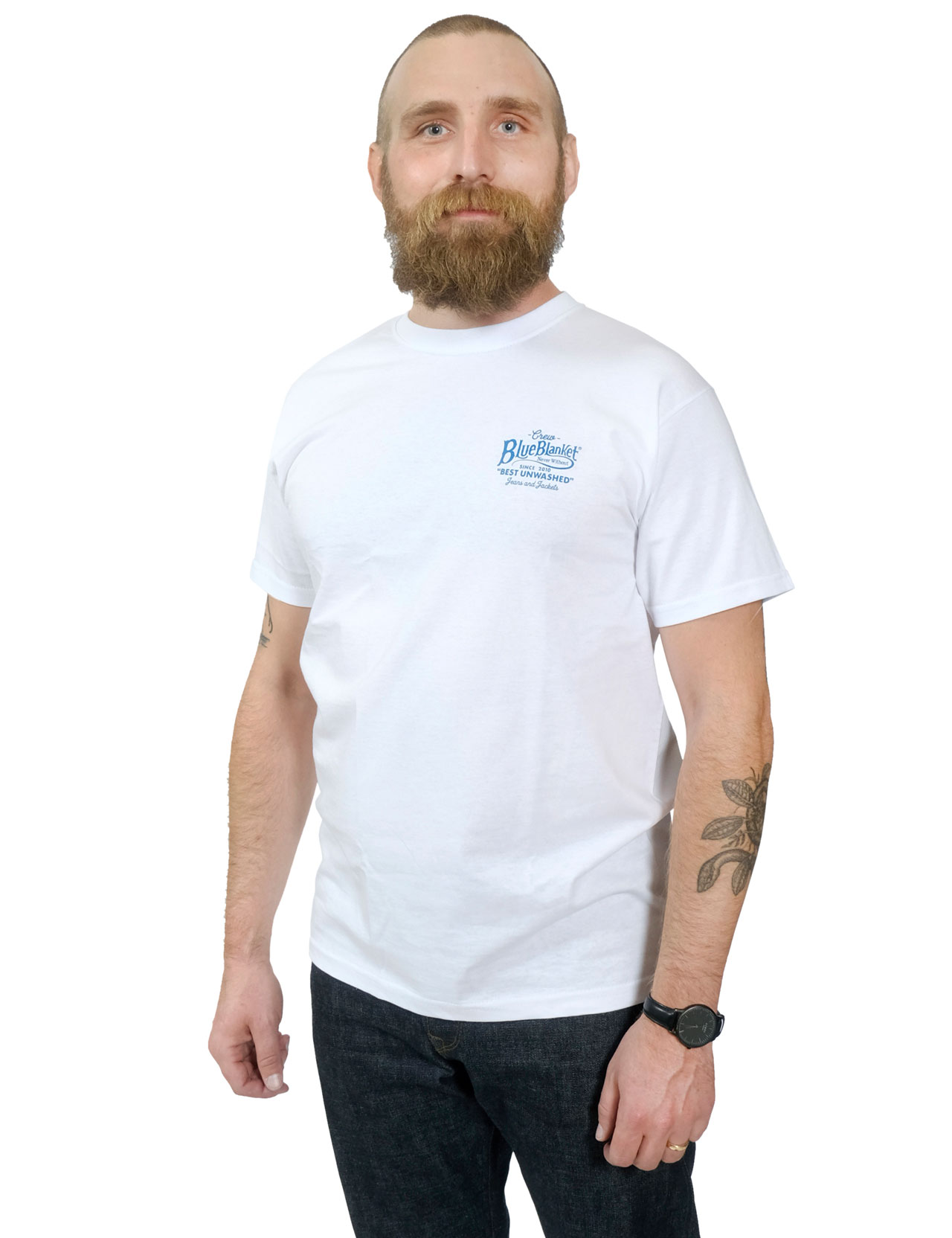 Blue Blanket - Logo T-shirt Two Pack - White