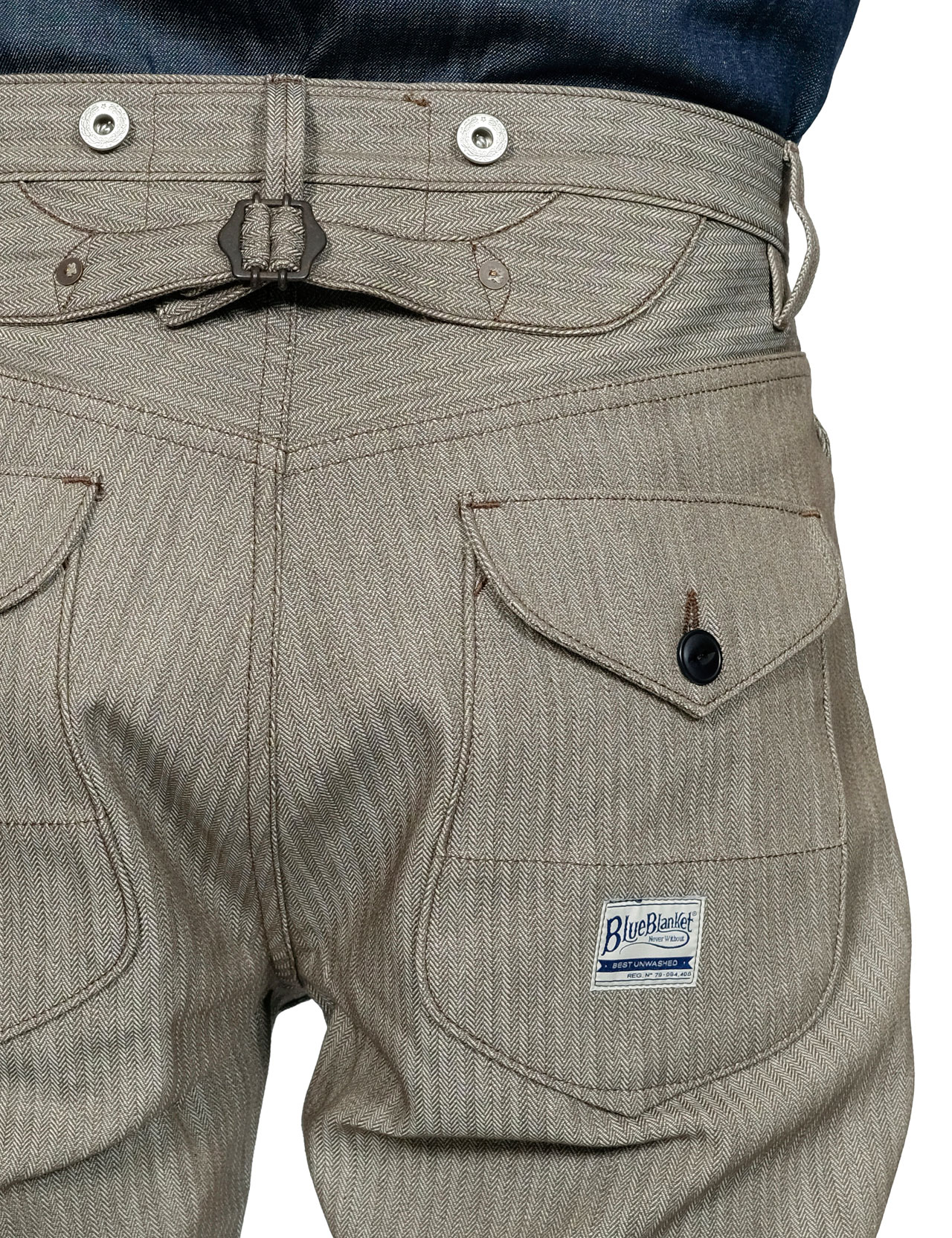 Blue Blanket P08 Herringbone Pants 11 oz