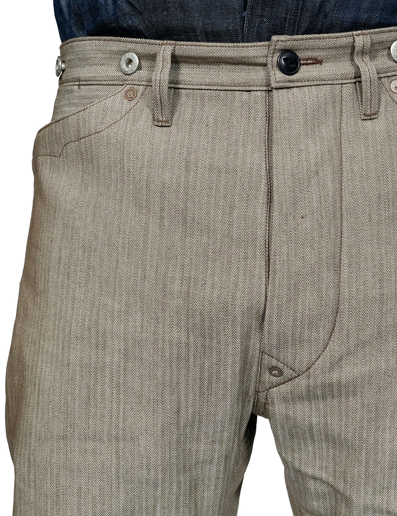 Blue Blanket P08 Herringbone Pants 11 oz