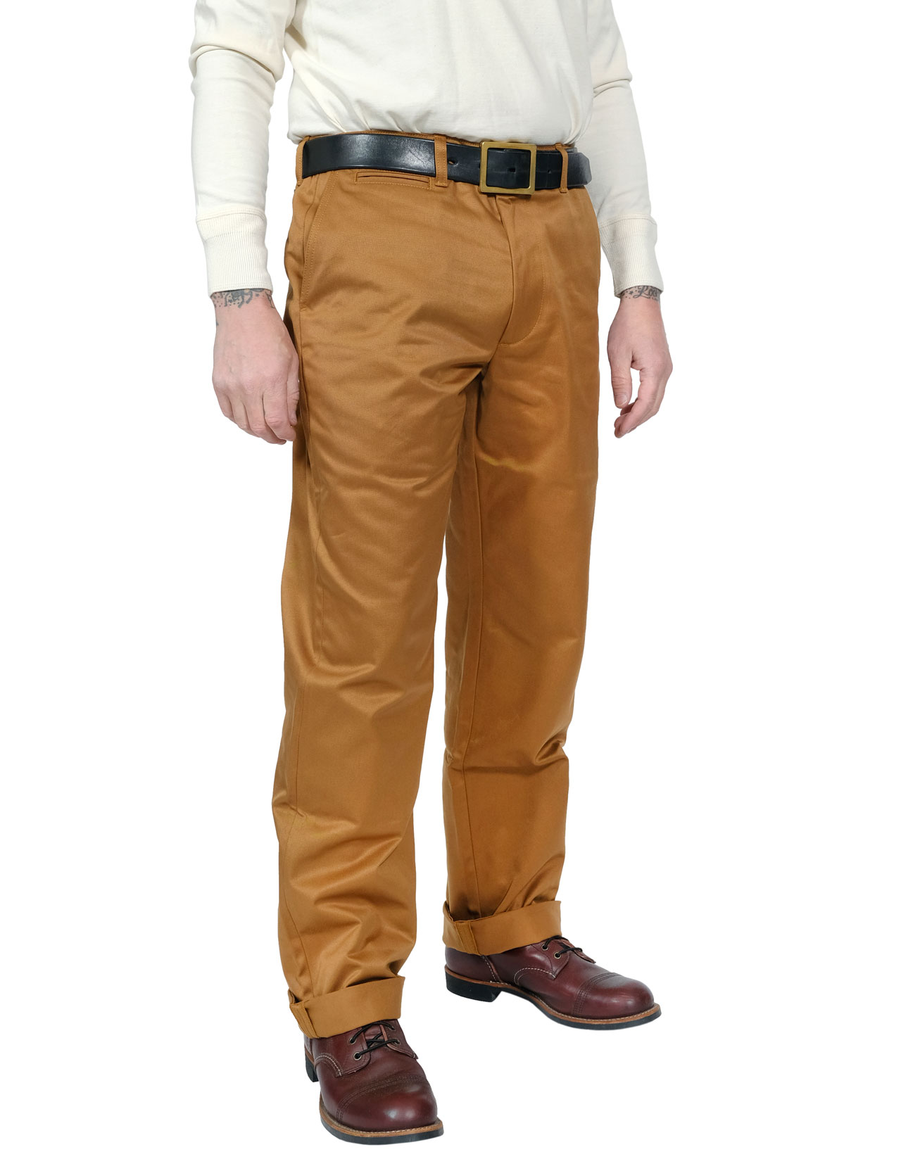 Blue Blanket - P17 Loose Fit Chino Italian Gabardine - Tobacco