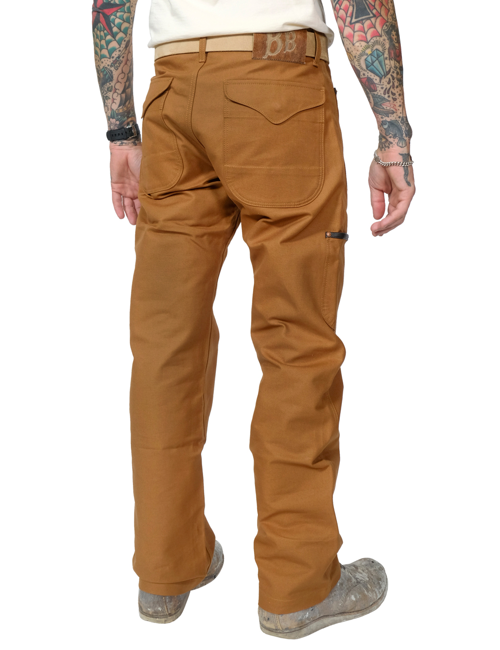 Blue Blanket P38 Bandit Photographer Duck Brown Canvas Work Pants Co