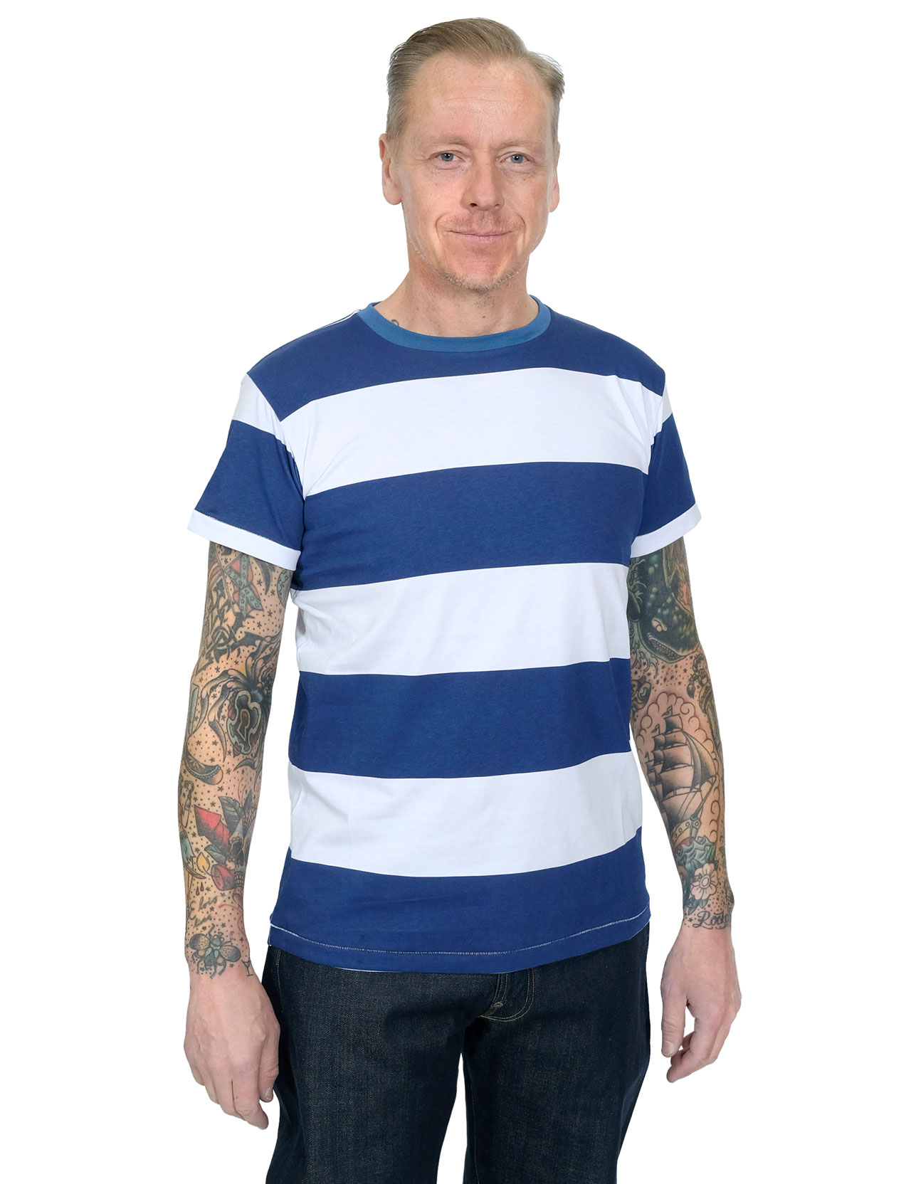 Blue-Blanket---TS3-Striped-T-shirt---White-Blue-1