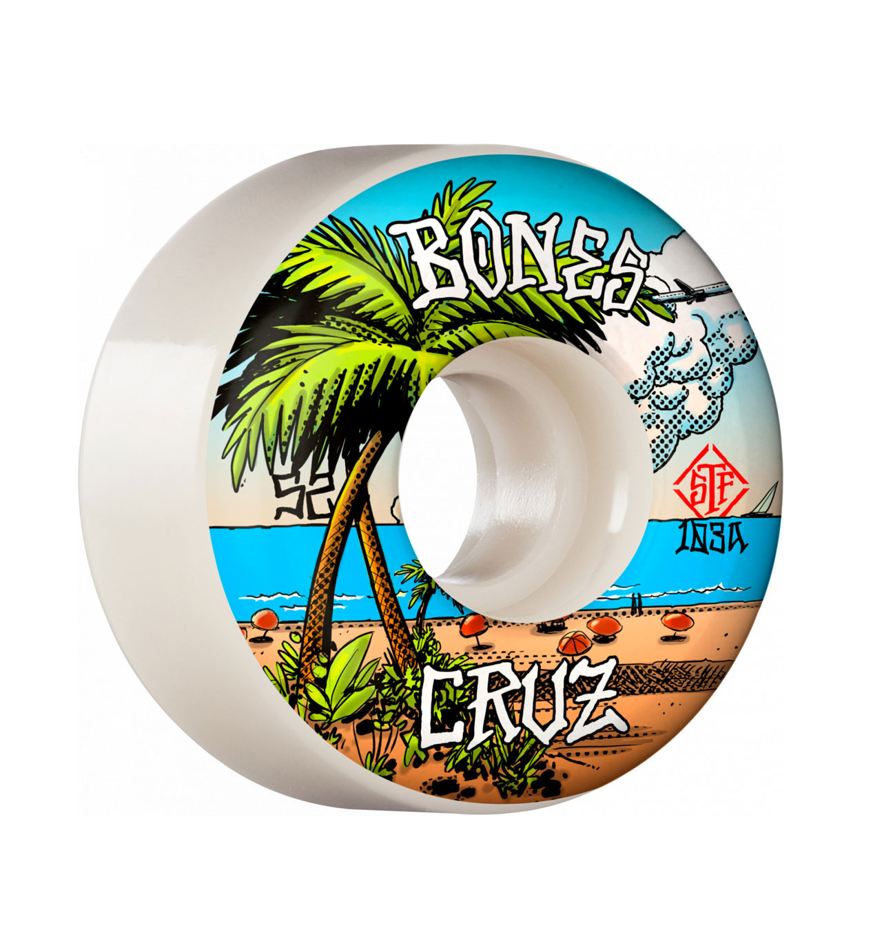 Bones - PRO STF Skateboard Wheels Cruz Buena Vida 52mm V2 Locks 103A