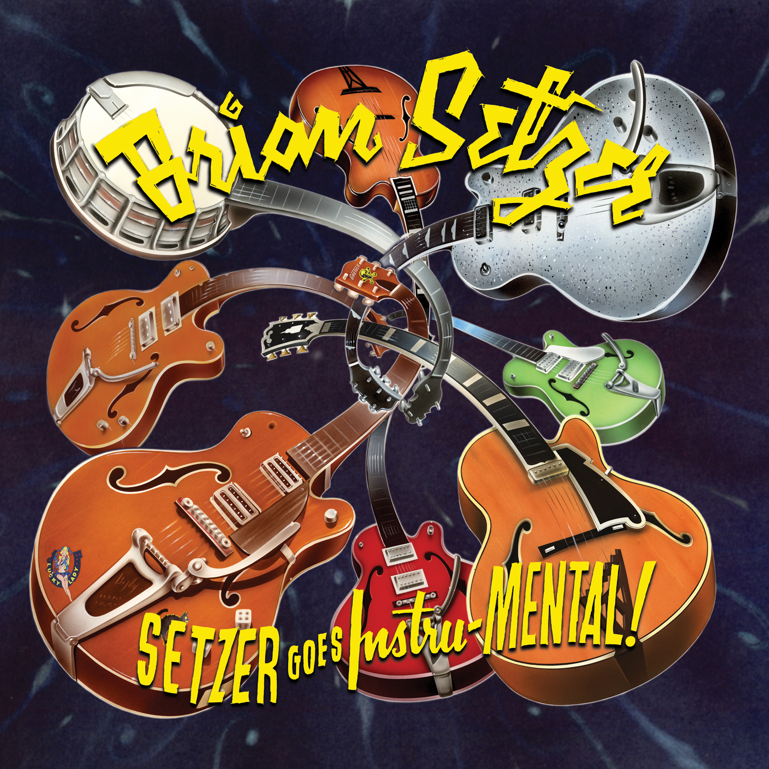 Brian Setzer - Setzer Goes Instru-Mental! (Splatter Vinyl) - LP